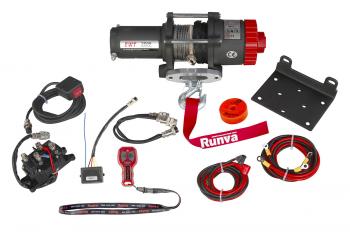 29 989 р. Лебёдка электрическая 12V Runva 3500A lbs 1588 кг (синтетический трос) RUNVA ewt3500asr  с доставкой в г. Пермь. Увеличить фотографию 12