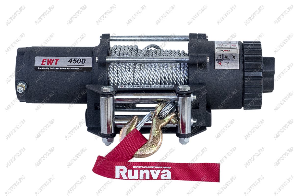 31 389 р. Лебёдка электрическая 12V Runva 4500 lbs 2041 кг RUNVA ewt4500a  с доставкой в г. Пермь