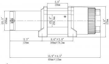 33 359 р. Лебёдка электрическая 12V Runva 4500 lbs 2041 кг (синтетический трос) RUNVA ewt4500asr  с доставкой в г. Пермь. Увеличить фотографию 9