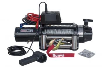 78 639 р. Лебёдка электрическая 24V Runva 12500 lbs 5670 кг (влагозащищенная) RUNVA ewb12500s24v  с доставкой в г. Пермь. Увеличить фотографию 2