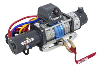 64 169 р. Лебёдка электрическая двухскоростная 12V Runva 10000 lbs 4500 кг (синтетический трос) RUNVA ewd10000ssr  с доставкой в г. Пермь. Увеличить фотографию 1