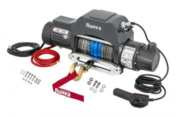 96 739 р. Лебёдка электрическая двухскоростная 12V Runva 10000 lbs 4500 кг (синтетический трос) RUNVA ewd10000sr  с доставкой в г. Пермь. Увеличить фотографию 2