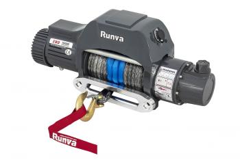 96 739 р. Лебёдка электрическая двухскоростная 12V Runva 10000 lbs 4500 кг (синтетический трос) RUNVA ewd10000sr  с доставкой в г. Пермь. Увеличить фотографию 1