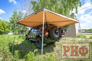 24 639 р. Маркиза автомобильная РИФ веерная 2,5х2,0 м (левая) РИФ rifavf062020601  с доставкой в г. Пермь. Увеличить фотографию 7