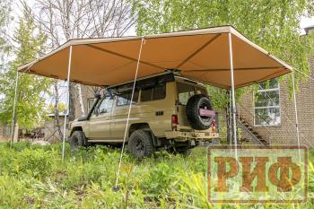 33 649 р. Маркиза автомобильная РИФ комбинированная (прямоугольная с веерной частью) 2,5 х2.5 м (левая) РИФ rifavf072525601  с доставкой в г. Пермь. Увеличить фотографию 15