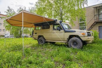33 649 р. Маркиза автомобильная РИФ комбинированная (прямоугольная с веерной частью) 2,5х2,5 м (правая) РИФ rifavf072525602  с доставкой в г. Пермь. Увеличить фотографию 13