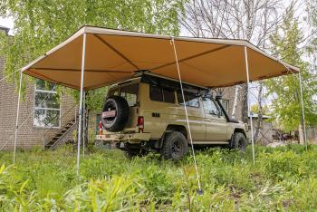 33 649 р. Маркиза автомобильная РИФ комбинированная (прямоугольная с веерной частью) 2,5х2,5 м (правая) РИФ rifavf072525602  с доставкой в г. Пермь. Увеличить фотографию 12