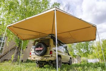 33 649 р. Маркиза автомобильная РИФ комбинированная (прямоугольная с веерной частью) 2,5х2,5 м (правая) РИФ rifavf072525602  с доставкой в г. Пермь. Увеличить фотографию 4