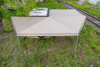 33 649 р. Маркиза автомобильная РИФ комбинированная (прямоугольная с веерной частью) 2,5х2,5 м (правая) РИФ rifavf072525602  с доставкой в г. Пермь. Увеличить фотографию 1