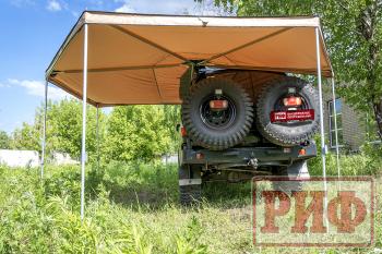 26 079 р. Маркиза автомобильная РИФ комбинированная (прямоугольная с веерной частью) 2,5х2,0 м (левая) РИФ rifavf072020601  с доставкой в г. Пермь. Увеличить фотографию 7