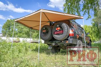 26 079 р. Маркиза автомобильная РИФ комбинированная (прямоугольная с веерной частью) 2,5х2,0 м (левая) РИФ rifavf072020601  с доставкой в г. Пермь. Увеличить фотографию 15