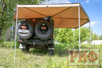 26 999 р. Маркиза автомобильная РИФ комбинированная (прямоугольная с веерной частью) 2,5х2,0 м (правая) РИФ rifavf072020602  с доставкой в г. Пермь. Увеличить фотографию 6