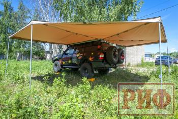38 089 р. Маркиза автомобильная РИФ комбинированная (прямоугольная с веерной частью) 2.5х3.0 м (левая) РИФ rifavf073030601  с доставкой в г. Пермь. Увеличить фотографию 3