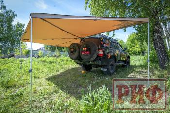 38 089 р. Маркиза автомобильная РИФ комбинированная (прямоугольная с веерной частью) 2.5х3.0 м (левая) РИФ rifavf073030601  с доставкой в г. Пермь. Увеличить фотографию 9