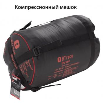 5 349 р. Мешок спальный BTrace Mega (Левый,СерыйСиний), (ТК: -5C) BTrace s0565  с доставкой в г. Пермь. Увеличить фотографию 6