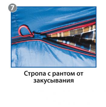 5 349 р. Мешок спальный BTrace Mega (Левый,СерыйСиний), (ТК: -5C) BTrace s0565  с доставкой в г. Пермь. Увеличить фотографию 13