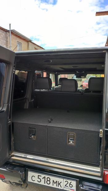 22 999 р. Органайзер в багажник для Mercedes-Benz G-Class (2 выдвижных ящика) Автопол 063-002  с доставкой в г. Пермь. Увеличить фотографию 1