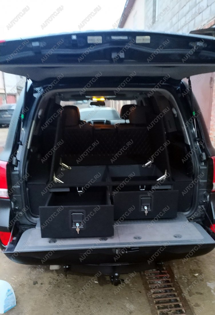 30 999 р. Органайзер в багажник для Toyota Land Cruiser 200 (2 выдвижных ящика с замками, спальник) РФ 200-004  с доставкой в г. Пермь