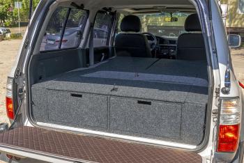 26 999 р. Органайзер в багажник для Toyota Land Cruiser 80 (2 выдвижных ящика+спальник) РФ 080-003  с доставкой в г. Пермь. Увеличить фотографию 4