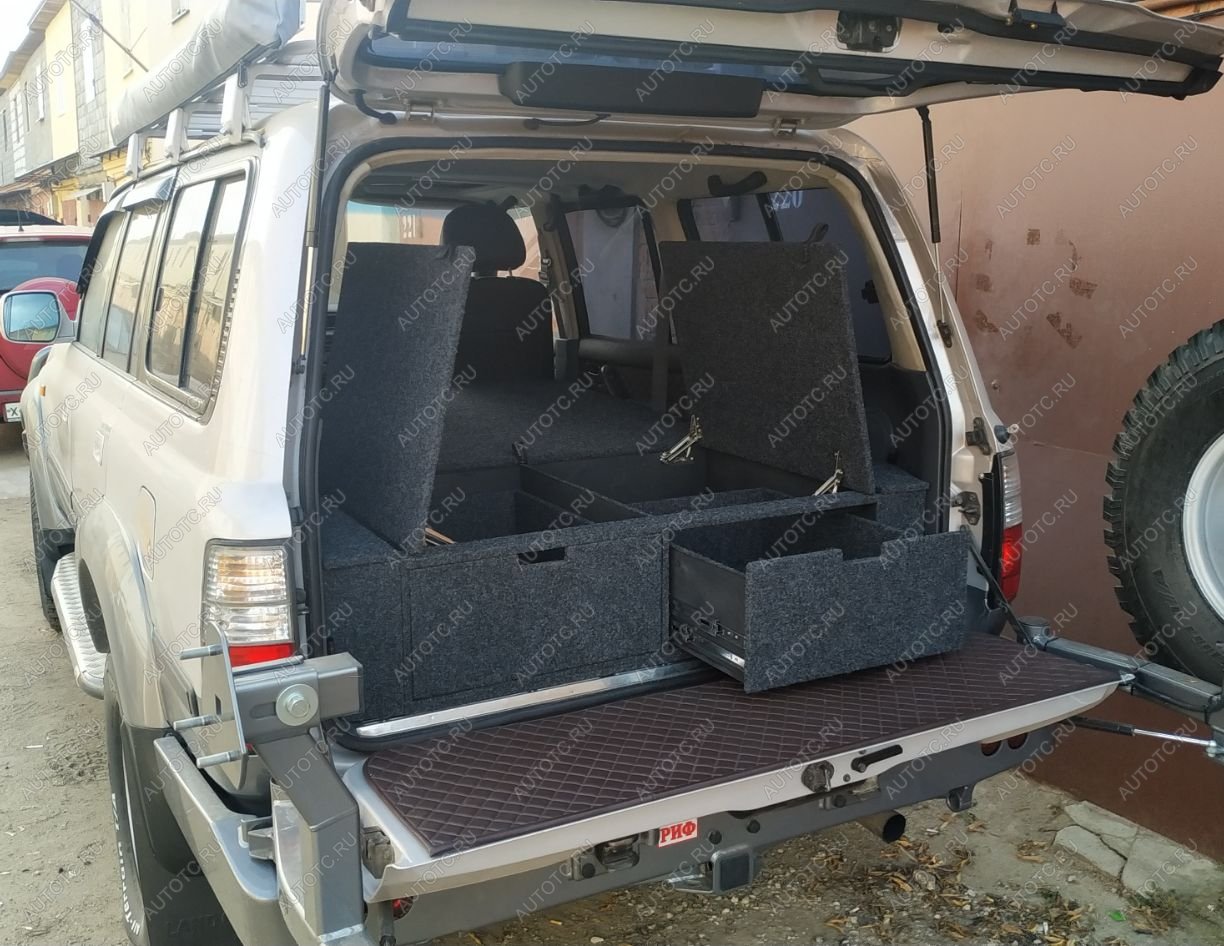 26 999 р. Органайзер в багажник для Toyota Land Cruiser 80 (2 выдвижных ящика+спальник) РФ 080-003  с доставкой в г. Пермь