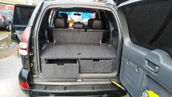 24 999 р. Органайзер в багажник для Toyota Land Cruiser Prado 120 (2 выдв.ящика+спальник) РФ 120-003  с доставкой в г. Пермь. Увеличить фотографию 11