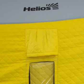 19 999 р. Палатка зимняя HELIOS Куб 1,8х1,8 (желтыйсерый) HELIOS hs-isci-180yg  с доставкой в г. Пермь. Увеличить фотографию 4
