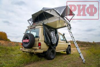 108 999 р. Палатка на крышу автомобиля РИФ Soft RT01-140, тент серый, 400 гр., 140х240х115 см, РИФ rifrt0114080001  с доставкой в г. Пермь. Увеличить фотографию 34