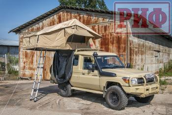 94 209 р. Палатка на крышу автомобиля РИФ Soft RT02-140, тент песочный, 140х240х115 см РИФ rifrt0214060000  с доставкой в г. Пермь. Увеличить фотографию 4