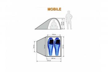 23 949 р. Палатка-автомат туристическая Maverick Mobile premium (светло-зеленый  светло-серый) Maverick Tent m-gg-061  с доставкой в г. Пермь. Увеличить фотографию 12