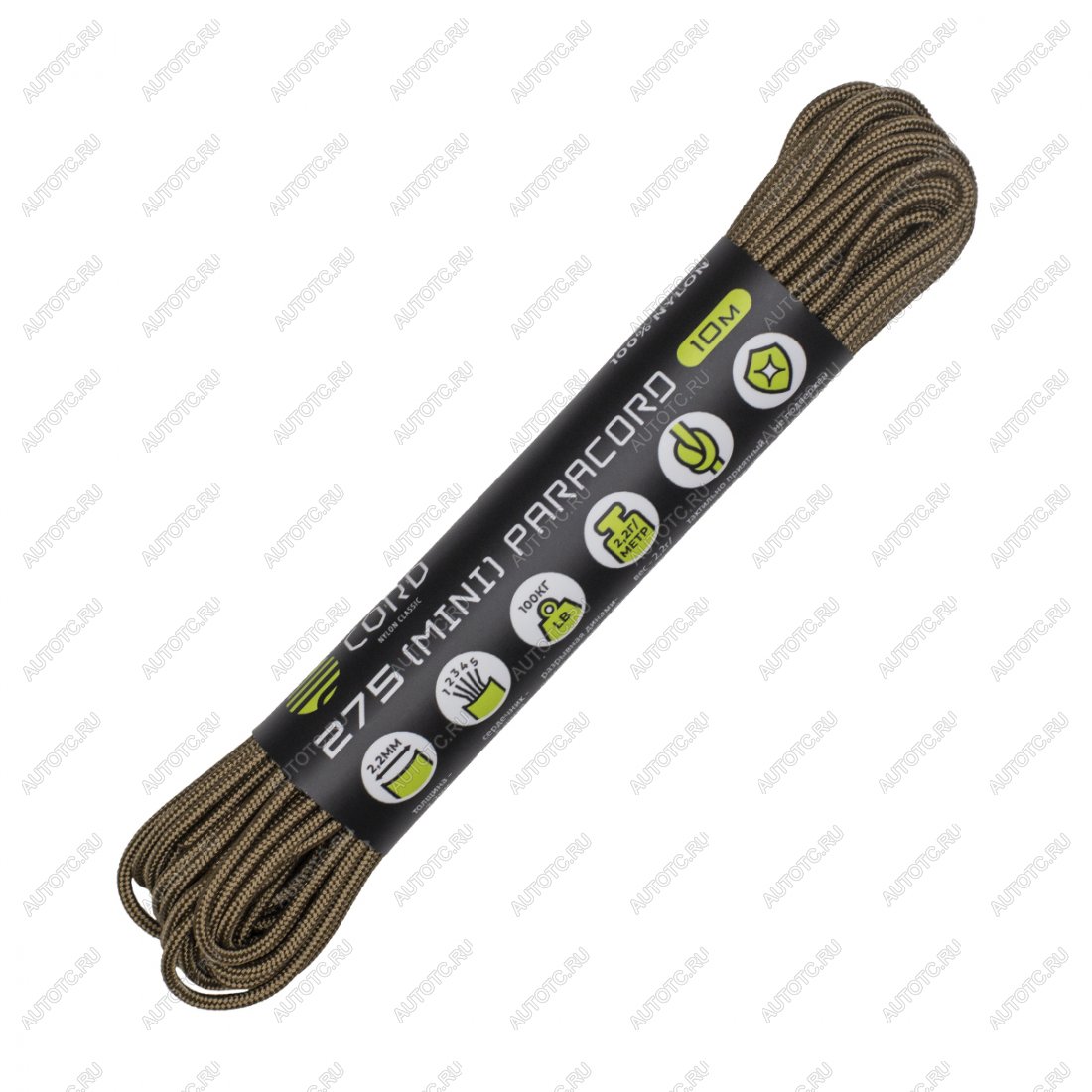 219 р. Паракорд 275 (мини) CORD nylon 10м (coyote) CORD 275.n10.cyt  с доставкой в г. Пермь
