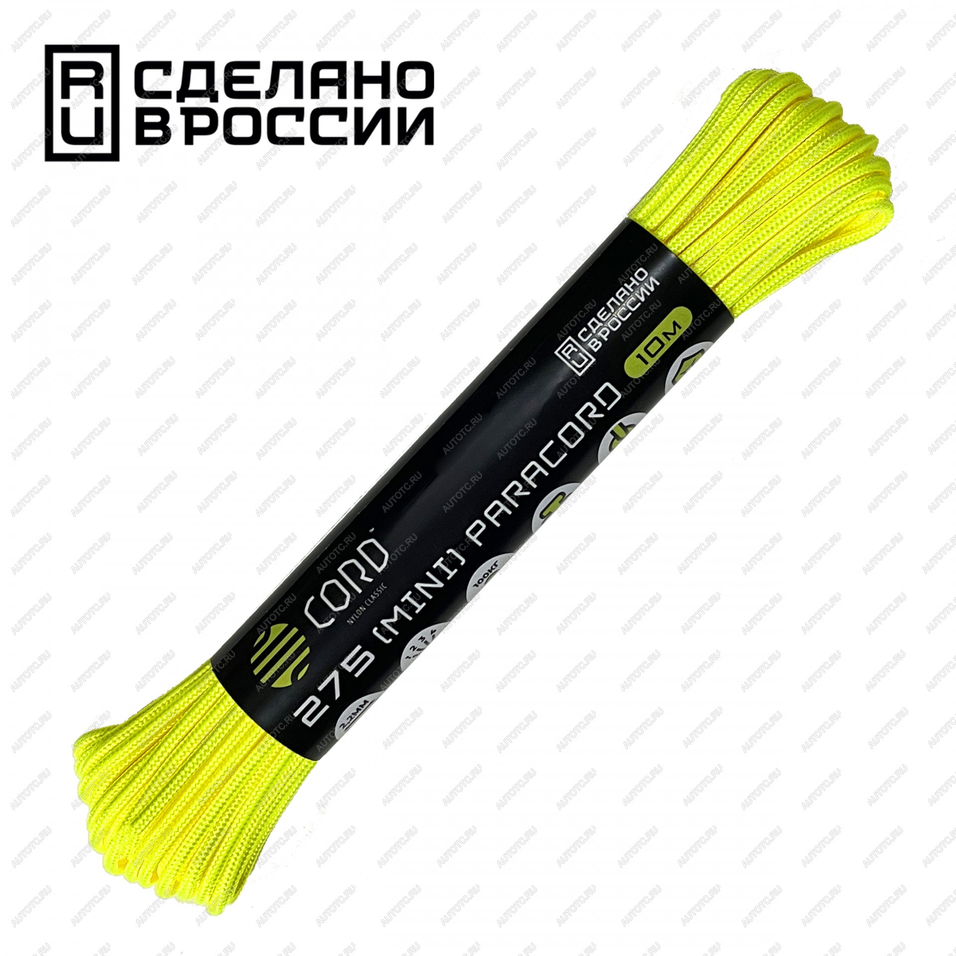 209 р. Паракорд 275 (мини) CORD nylon 10м (neon yellow) CORD 275.n10.n.y  с доставкой в г. Пермь
