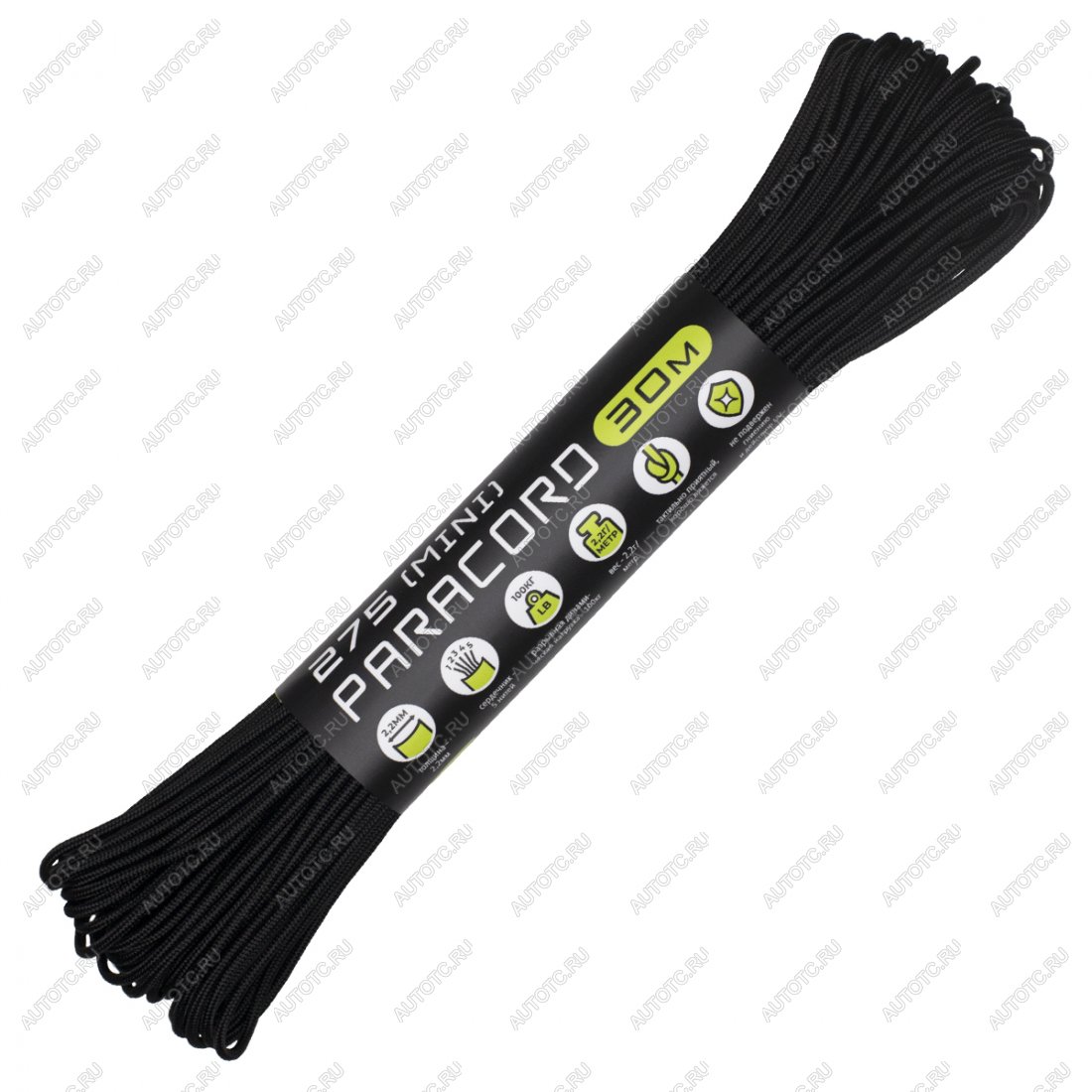 889 р. Паракорд 275 (мини) CORD nylon 30м (black) CORD 275.n30.b  с доставкой в г. Пермь