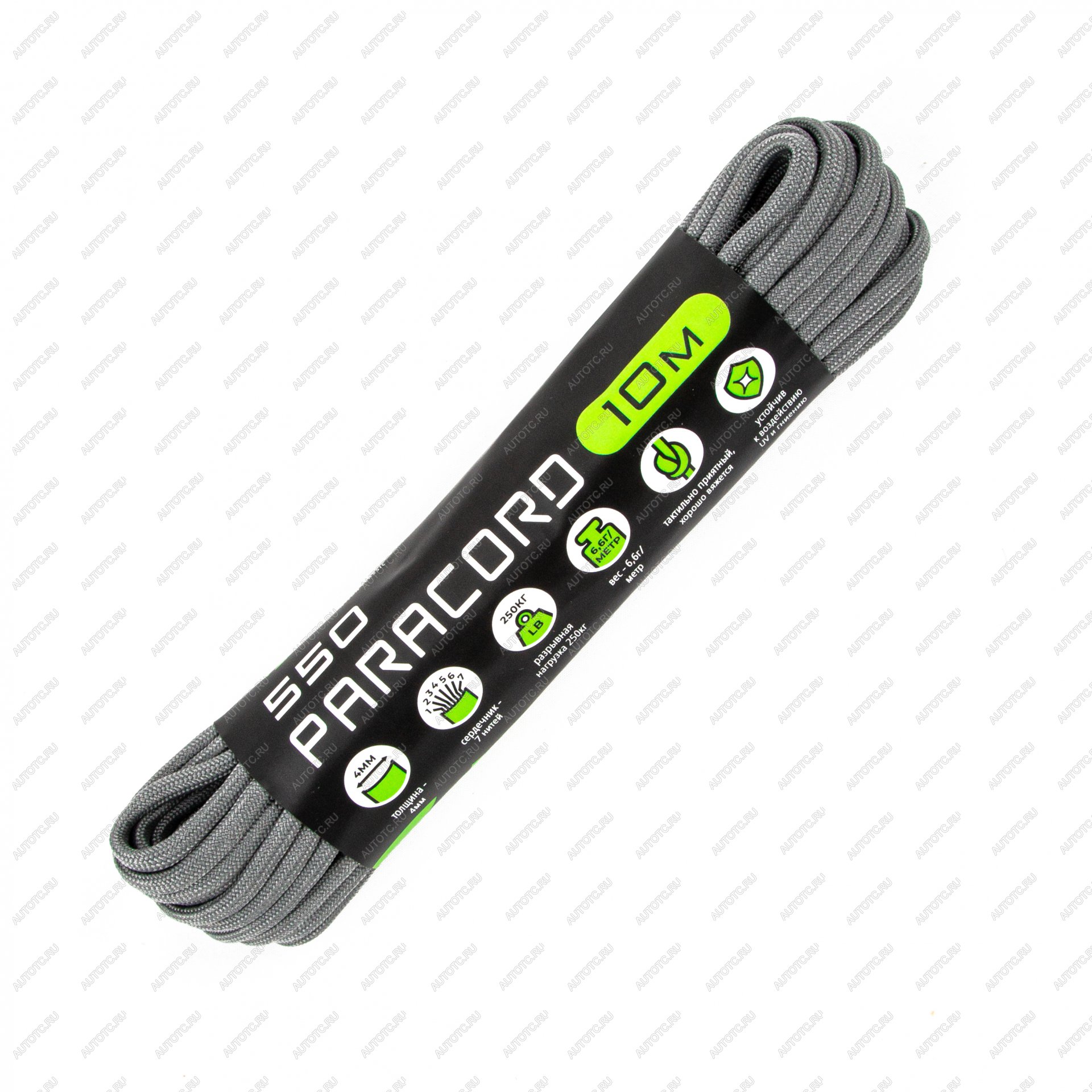 270 р. Паракорд 550 CORD nylon 10м (gray) CORD 550.n10.g  с доставкой в г. Пермь