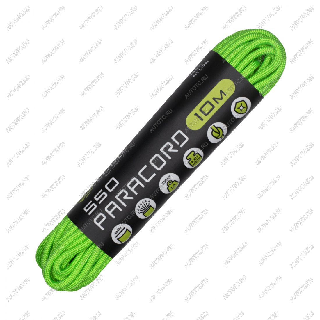 220 р. Паракорд 550 CORD nylon 10м (neon green) CORD 550.n10.n.gr  с доставкой в г. Пермь