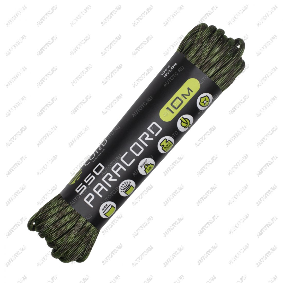 220 р. Паракорд 550 CORD nylon 10м (O.D. moss) CORD 550.n10.o.d.m  с доставкой в г. Пермь