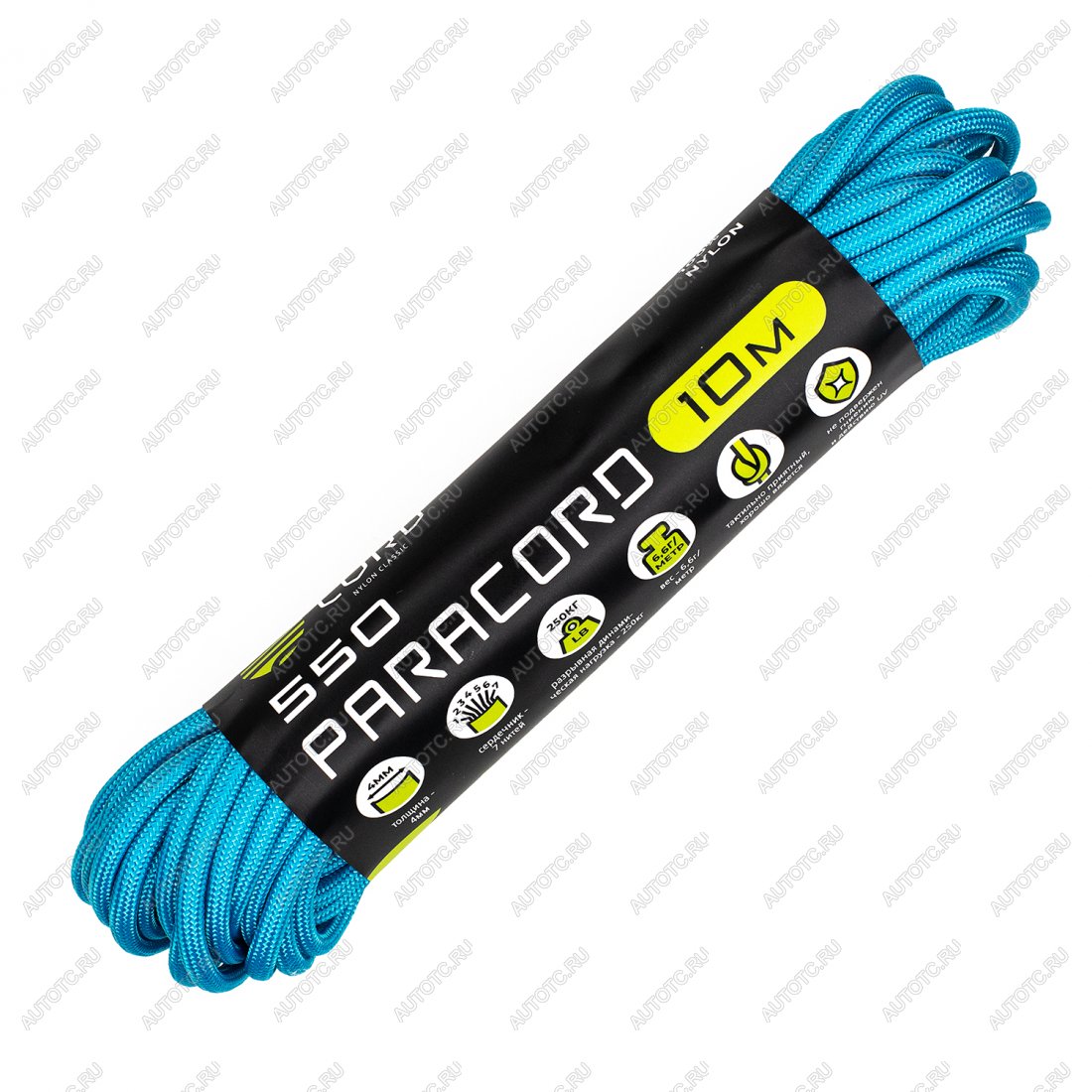 220 р. Паракорд 550 CORD nylon 10м (ocean blue) CORD 550.n10.o.bl  с доставкой в г. Пермь