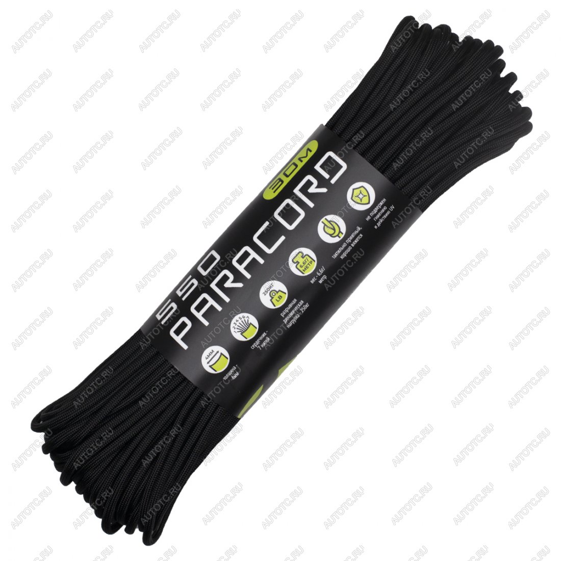 679 р. Паракорд 550 CORD nylon 30м (black) CORD 550.n30.b  с доставкой в г. Пермь