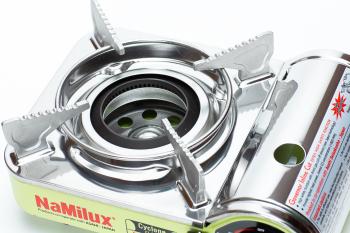 3 589 р. Плита газовая NaMilux 174PSS (циклон) мини NaMilux na3761ps-(174ps)---8  с доставкой в г. Пермь. Увеличить фотографию 2