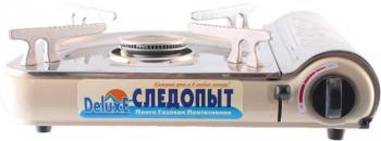 2 759 р. Плита газовая портативная "СЛЕДОПЫТ - DeluxE", (с подогревом) нержавеющая сталь, цанговый баллон СЛЕДОПЫТ pf-gst-n03  с доставкой в г. Пермь. Увеличить фотографию 1