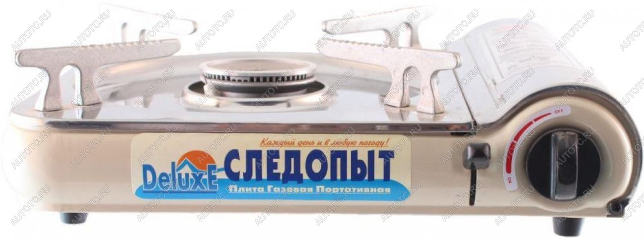 2 759 р. Плита газовая портативная "СЛЕДОПЫТ - DeluxE", (с подогревом) нержавеющая сталь, цанговый баллон СЛЕДОПЫТ pf-gst-n03  с доставкой в г. Пермь