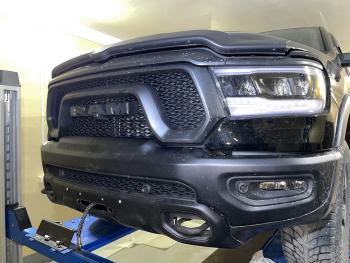 57 399 р. Площадка РИФ под лебёдку в штатный бампер Dodge Ram 1500 Rebel 2019+ (бензин) РИФ rifdrr-30000  с доставкой в г. Пермь. Увеличить фотографию 18