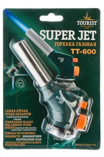 699 р. Резак газовый TOURIST SUPER JET, с пьезоподжигом TOURIST tt-600  с доставкой в г. Пермь. Увеличить фотографию 2