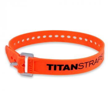 2 379 р. Ремень крепёжный TitanStraps Industrial оранжевый L = 64 см (Dmax = 18 см, Dmin = 5,5 см) TitanStraps tsi-0125-fo  с доставкой в г. Пермь. Увеличить фотографию 1