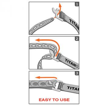 1 809 р. Ремень крепёжный TitanStraps Super Straps зелёный L = 23 см (Dmax = 6,55 см, Dmin = 1,47 см) TitanStraps ts-0909-fg  с доставкой в г. Пермь. Увеличить фотографию 4