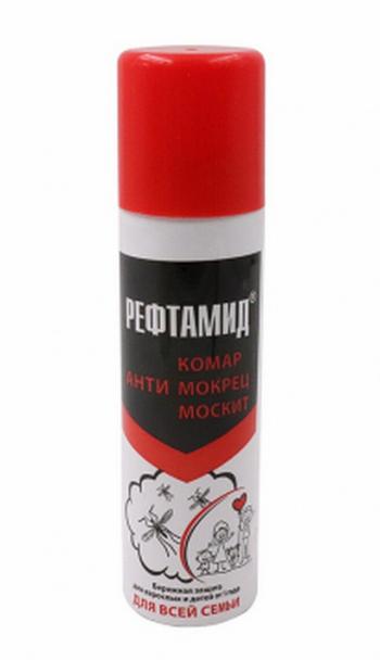 159 р. Репеллент "Рефтамид Для всей семьи" 145 мл СИБИАР 6-211  с доставкой в г. Пермь. Увеличить фотографию 1