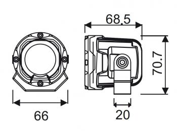 13 659 р. Светодиодная лазерная фара дальнего света РИФ 10W LED РИФ sm-2010l-rda  с доставкой в г. Пермь. Увеличить фотографию 9