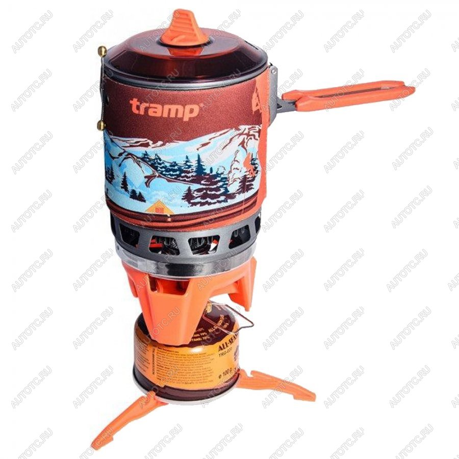 7 799 р. Система для приготовления пищи 1л. (Оранжевый) TRAMP trg-115-orange  с доставкой в г. Пермь