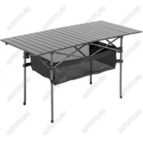 7 569 р. Стол складной Premier 120x55x65см., реечная столешница алюминий, с отделением под посуду PREMIER pr-mc-608  с доставкой в г. Пермь