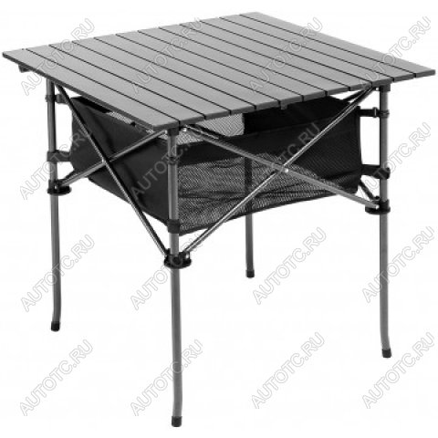 6 259 р. Стол складной Premier 70x70x70 см., реечная столешница алюминий, с отделением под посуду PREMIER pr-mc-606  с доставкой в г. Пермь