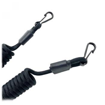 399 р. Страховочный тренчик CORD из паракорда с 2 карабинами (black) CORD tr.kk.b  с доставкой в г. Пермь. Увеличить фотографию 3